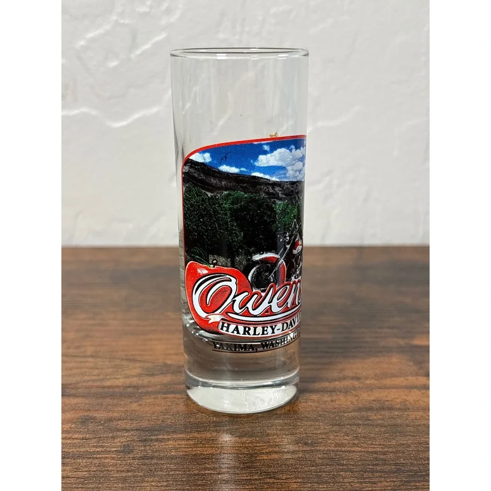 Harley-Davidson Owens Yakima Washington Tall Shot Glass Shooter‎ Motorcycle